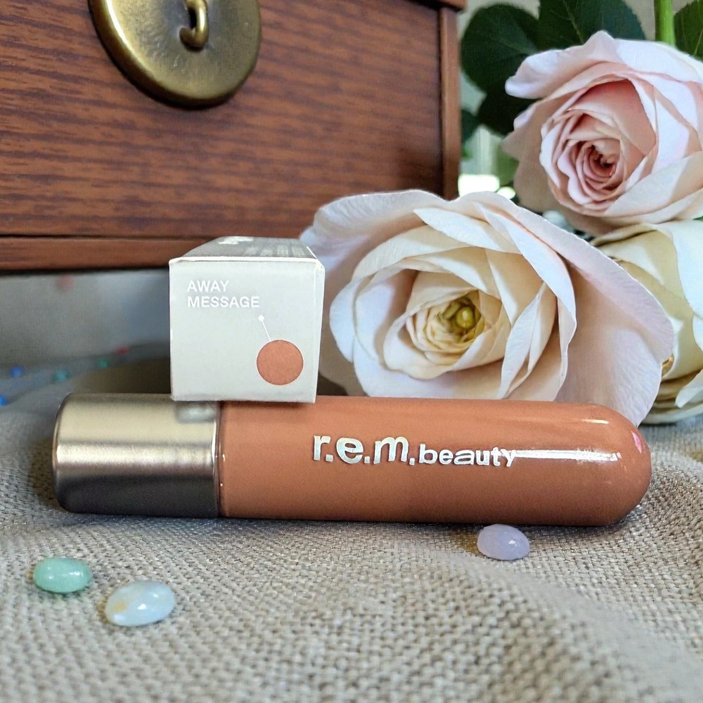 r.e.m. beauty - On Your Collar Plumping Lip Gloss "Away Message" -‎ *NIB*